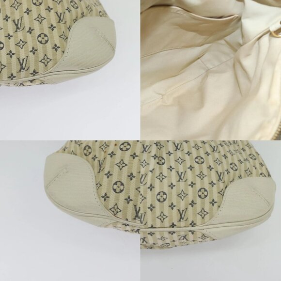 LOUIS VUITTON Monogram Mini Lin Croisette Marina PM Bag Beige M95494 Auth 125591 - Picture 14 of 15